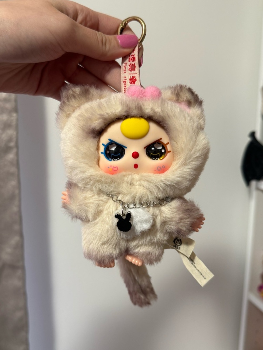 Baby Three Cat & Dog Series Plush Bag Charm